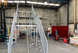 Melbourne steel stairs, metal steel staircase, metal stairs, steel staircase being fabricated in Melbourne,