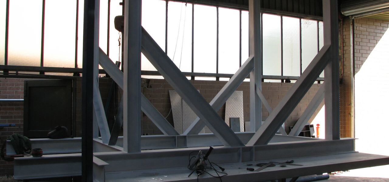 Steel Fabrication Fabricated Platform for Materails Handling Access on Conveyor, bulk material handling, Melbourne fabricated platform