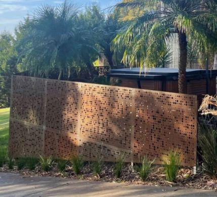 corten steel panel