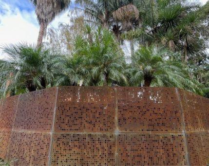 corten steel screens, weathering steel screens, corten steel fabrication, Melbourne corten steel screen