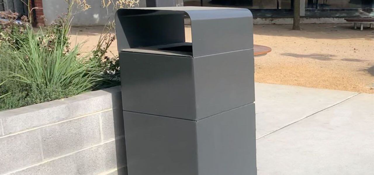 grey outdoor bin enclosures, bin enclosures,garbage bin enclosures, melbourne wheelie bin enclosures