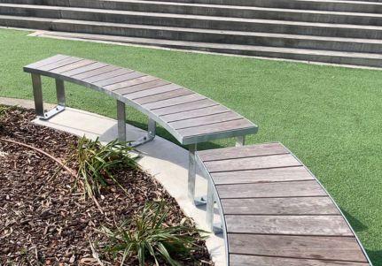 outdoor metal benches, Melbourne street furniture, steel street furniture, park benches in melbourne, garden bench