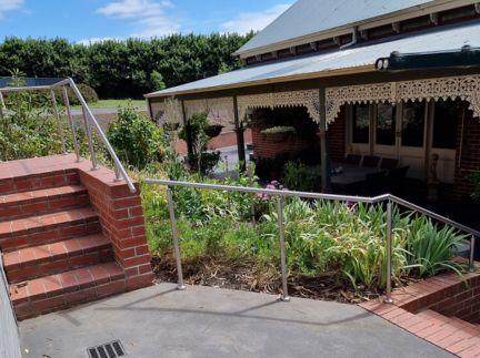 stainless handrails, stainless metal safety rails, stainless outdoor handrails, Melbourne stainless steel handrails