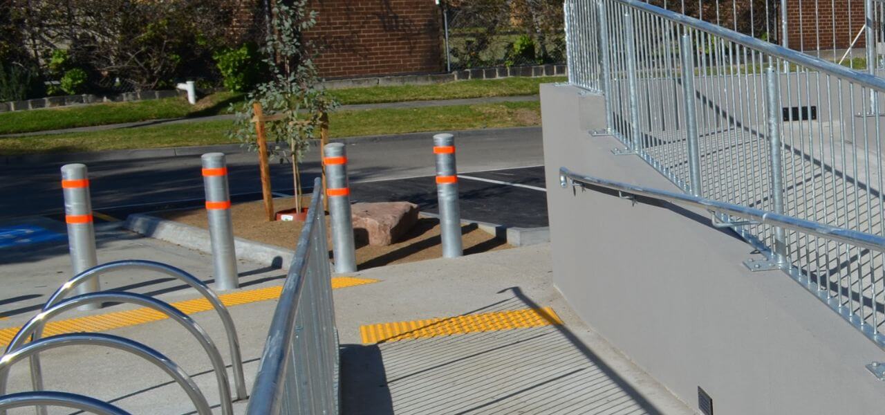 steel bollards, traffic bollards, removable bollards, safety barriers Melbourne, Melbourne stainless steel bollards