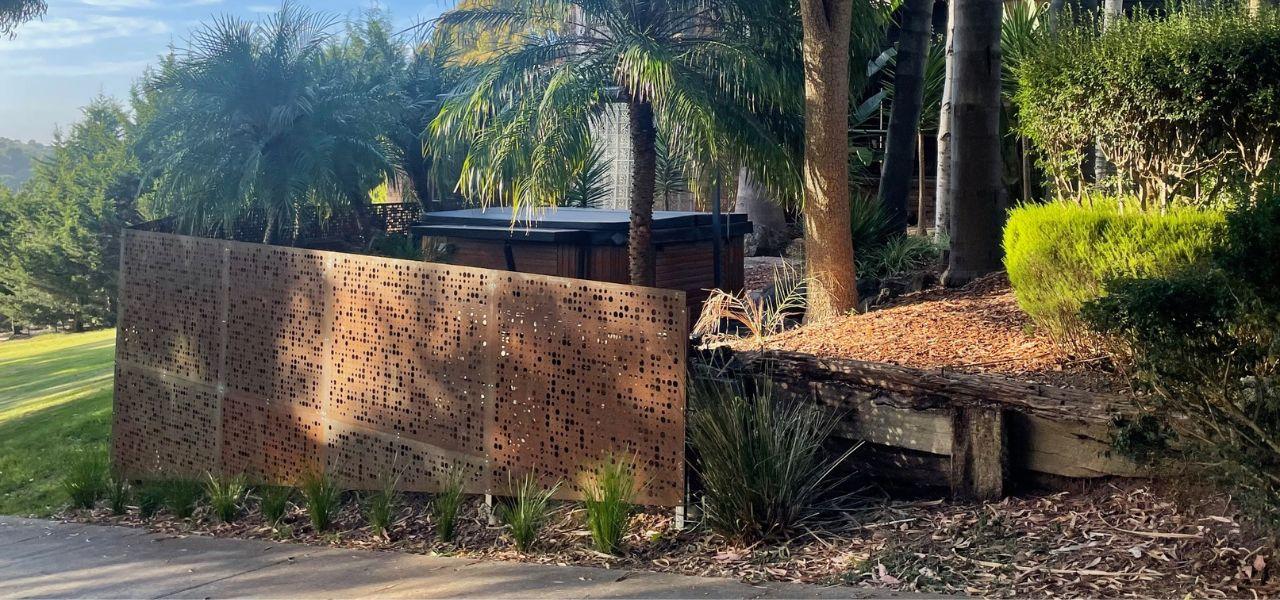 garden steel edging, corten steel edging, corten garden edging, weathering steel edging Melbourne