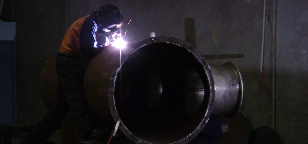 pipe welding by professionals, on-site welding for industrial steel pipes