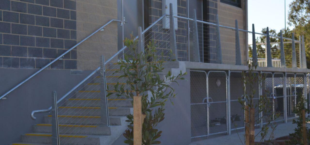 stainless steel wire balustrades for commercial properties, steel wire balustrades fabrication and installation in Melbourne