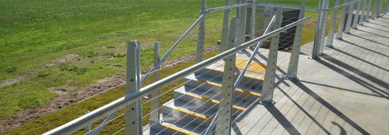 steel wire handrails and balustrades Melbourne