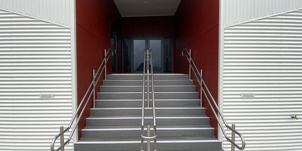 Hallam Primary School safety handrails, steel rails, stainless steel rails